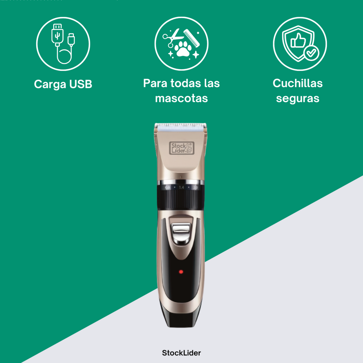 Máquina cortapelo para mascotas