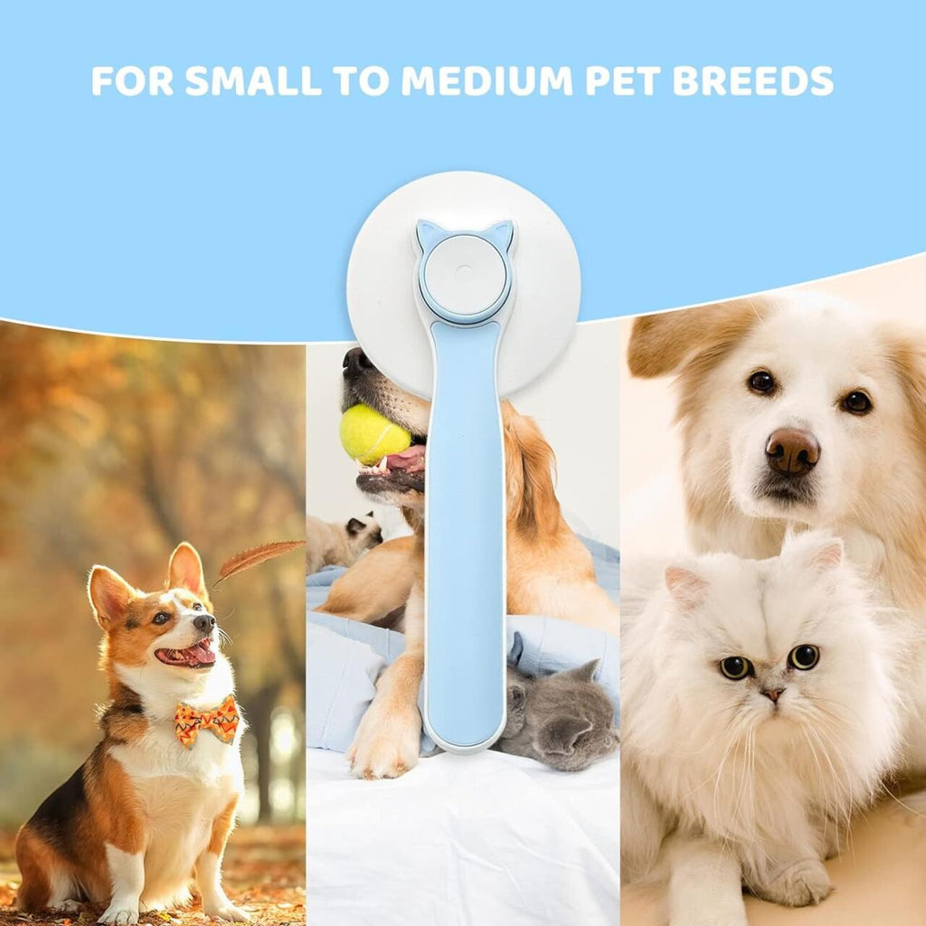 Cepillo 2 en 1 para perros y gatos