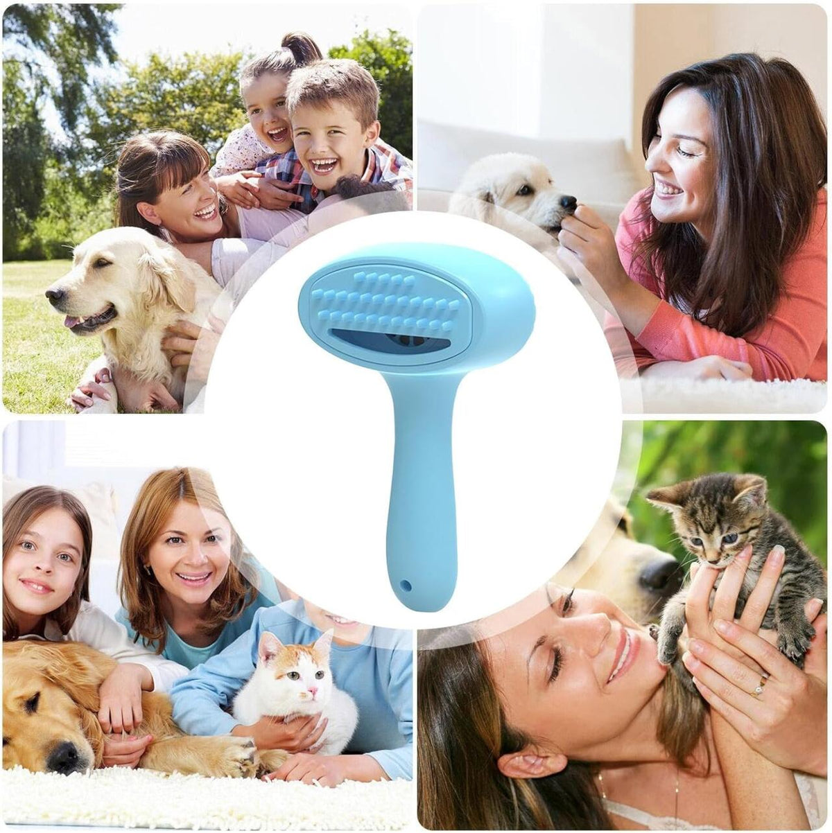 Cepillo eléctrico quitapelos para mascotas